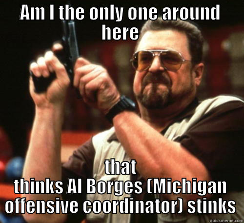 AM I THE ONLY ONE AROUND HERE THAT THINKS AL BORGES (MICHIGAN OFFENSIVE COORDINATOR) STINKS Am I The Only One Around Here
