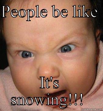 PEOPLE BE LIKE  IT'S SNOWING!!!  Misc