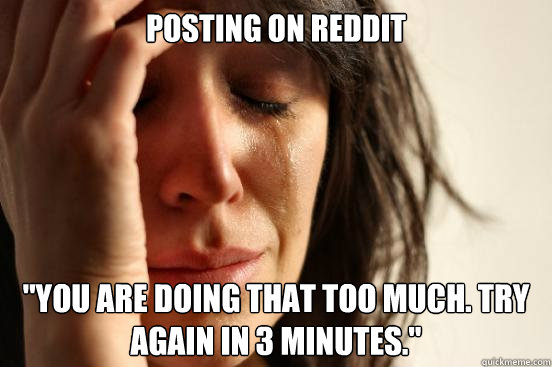 posting on Reddit 
