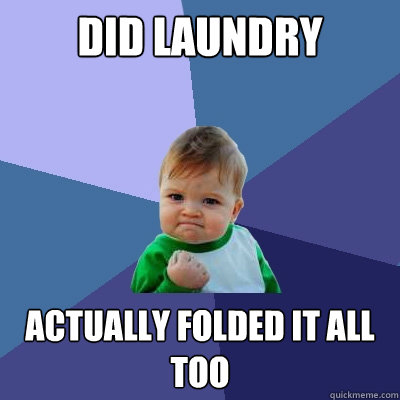 Did Laundry Actually folded it all too - Did Laundry Actually folded it all too  Success Kid
