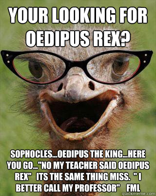 your looking for Oedipus Rex? Sophocles...Oedipus the King...Here you go...