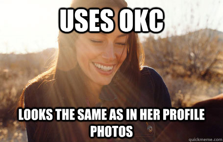 uses okc looks the same as in her profile photos  Awesome Girlfriend Alice