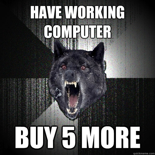 Have working computer Buy 5 more  Insanity Wolf
