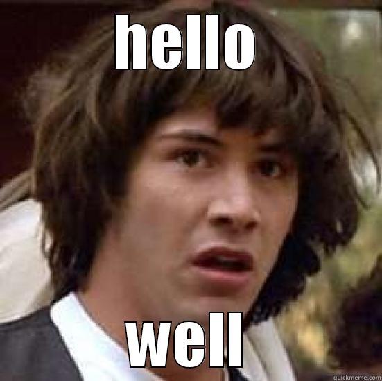 HELLO WELL conspiracy keanu