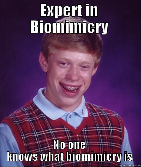 EXPERT IN BIOMIMICRY NO ONE KNOWS WHAT BIOMIMICRY IS Bad Luck Brian