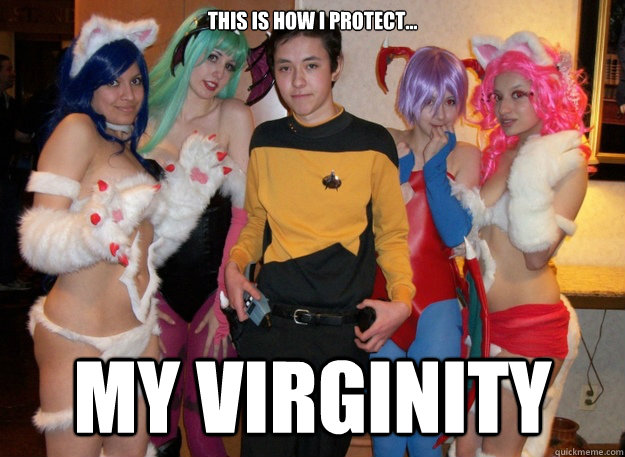 This is how i protect... MY VIRGINITY  Cosplay with half naked girls