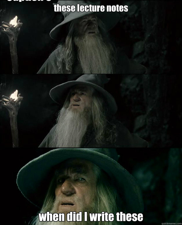 these lecture notes when did I write these Caption 3 goes here  Gandalf und das Spanischstudium