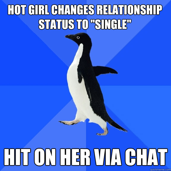 Hot girl changes relationship status to 