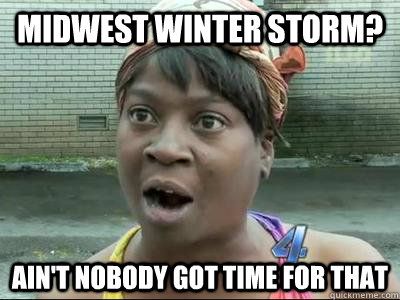 Midwest Winter Storm? Ain't Nobody Got Time For That - Midwest Winter Storm? Ain't Nobody Got Time For That  No Time Sweet Brown
