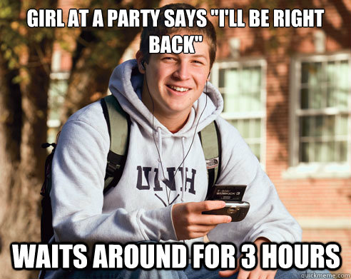 girl at a party says 