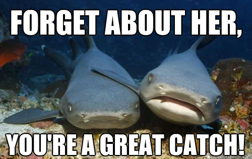 Forget about her, You're a great catch!  Compassionate Shark Friend
