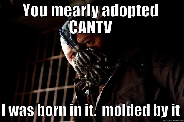 Cantv wuillo - YOU MEARLY ADOPTED CANTV  I WAS BORN IN IT,  MOLDED BY IT Angry Bane