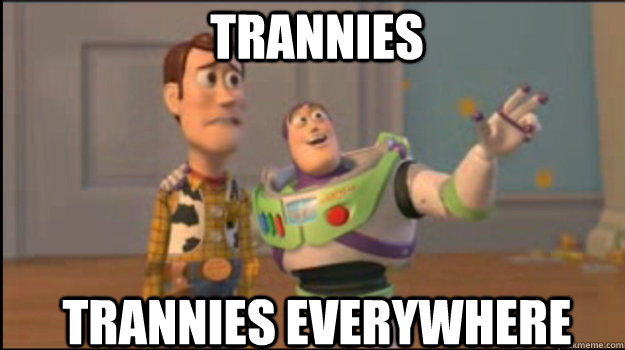 Trannies Trannies everywhere  Buzz and Woody