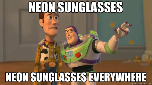 neon sunglasses neon sunglasses everywhere  Everywhere