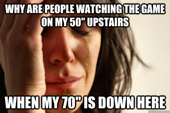 Why are people watching the game on my 50