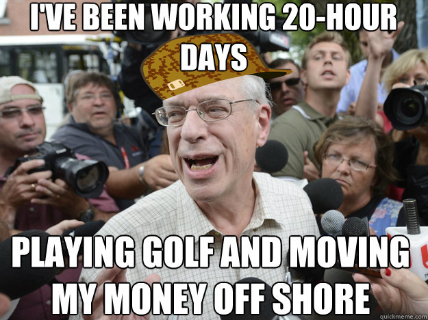 I'VE BEEN WORKING 20-HOUR DAYS PLAYING GOLF AND MOVING MY MONEY OFF SHORE - I'VE BEEN WORKING 20-HOUR DAYS PLAYING GOLF AND MOVING MY MONEY OFF SHORE  Misc