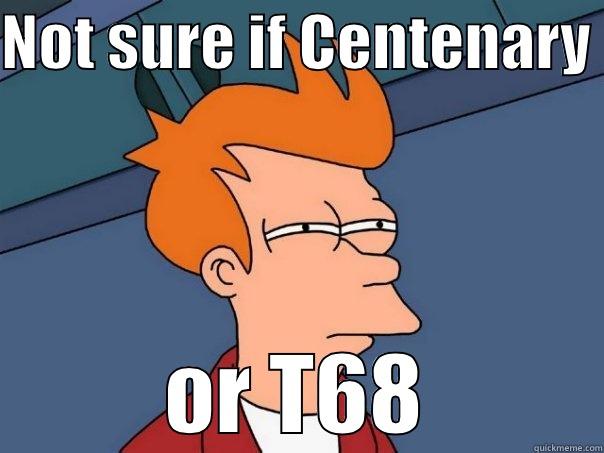 NOT SURE IF CENTENARY  OR T68 Futurama Fry