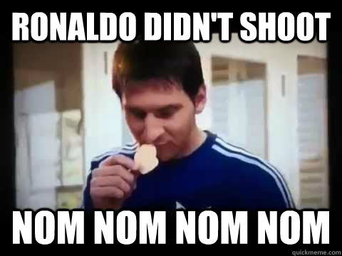 RONALDO DIDN'T SHOOT NOM NOM NOM NOM  Messi Lays Commercial
