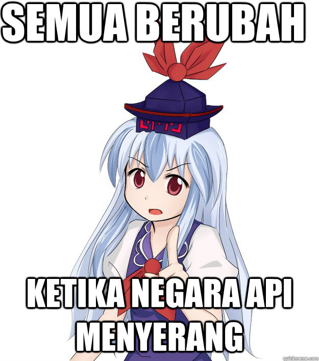 Semua berubah ketika negara api menyerang - Semua berubah ketika negara api menyerang  Kiene Avatar Indonesian meme