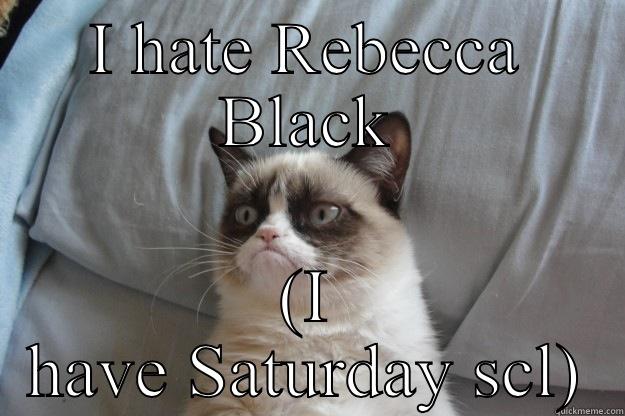 I HATE REBECCA BLACK (I HAVE SATURDAY SCL) Grumpy Cat