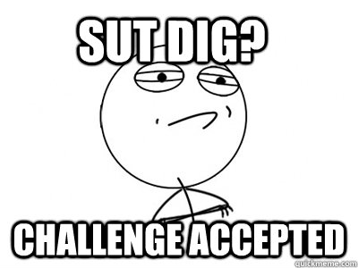 Sut dig? challenge accepted  Challenge Accepted