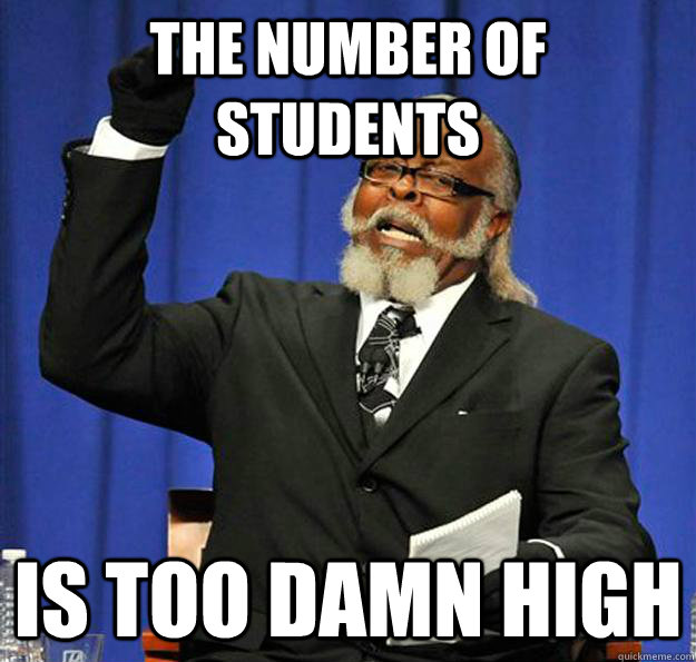 The number of students Is too damn high  Jimmy McMillan
