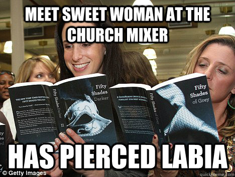 meet sweet woman at the church mixer has pierced labia  Perverted White Woman