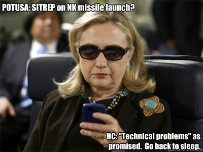 POTUSA: SITREP on NK missile launch? HC: 