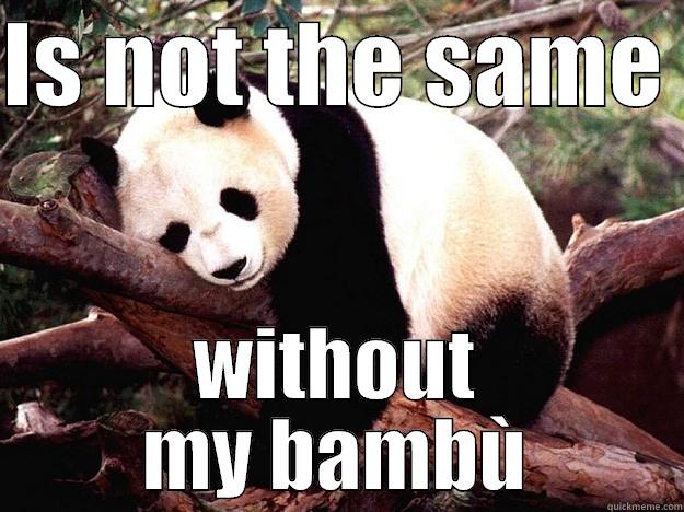 panda bambù - IS NOT THE SAME  WITHOUT MY BAMBÙ Procrastination Panda