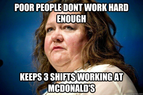 Poor people dont work hard enough keeps 3 shifts working at McDonald's  Spiteful Billionaire