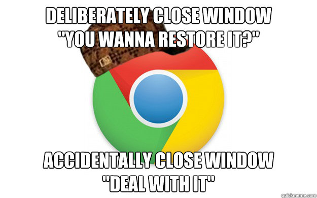 Deliberately close window
