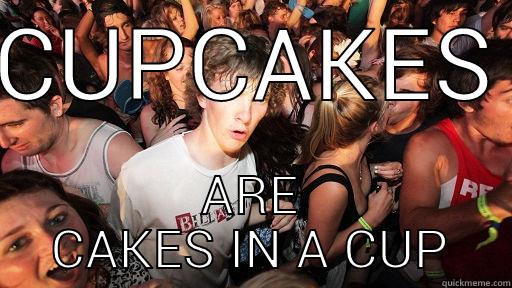 CUPCAKES ARE CAKES IN A CUP Sudden Clarity Clarence