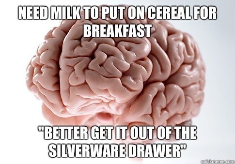 Need milk to put on cereal for breakfast 