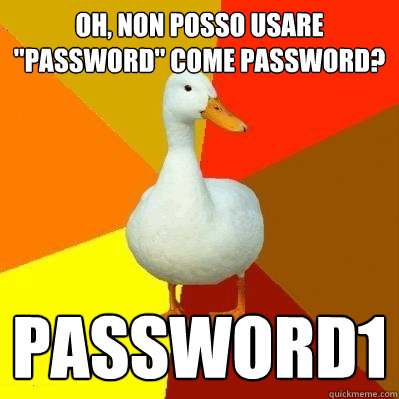 oh, non posso usare 