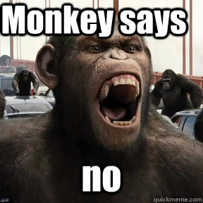 Monkey says  no - Monkey says  no  Caesar