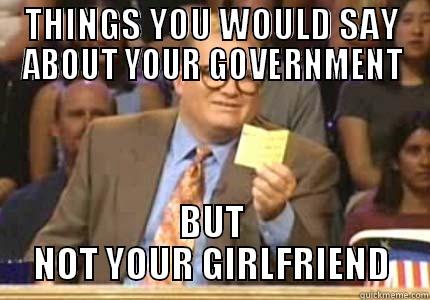 Scenes From A Hat - THINGS YOU WOULD SAY ABOUT YOUR GOVERNMENT BUT NOT YOUR GIRLFRIEND Drew carey