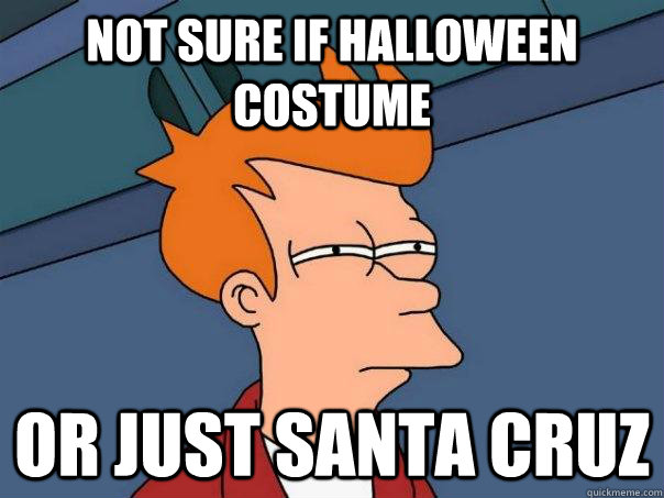 Not sure if Halloween costume Or just Santa Cruz  Futurama Fry