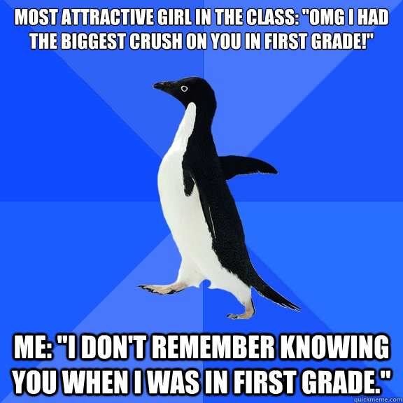 most attractive girl in the class: 