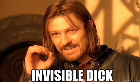  invisible dick  Boromirmod