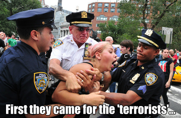  First they came for the 'terrorists'...   