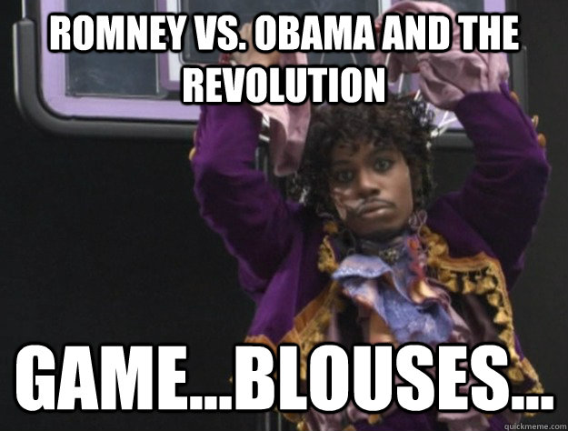 Romney Vs. Obama and the Revolution Game...Blouses...  Game blouses