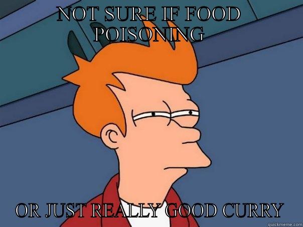 NOT SURE IF FOOD POISONING OR JUST REALLY GOOD CURRY Futurama Fry
