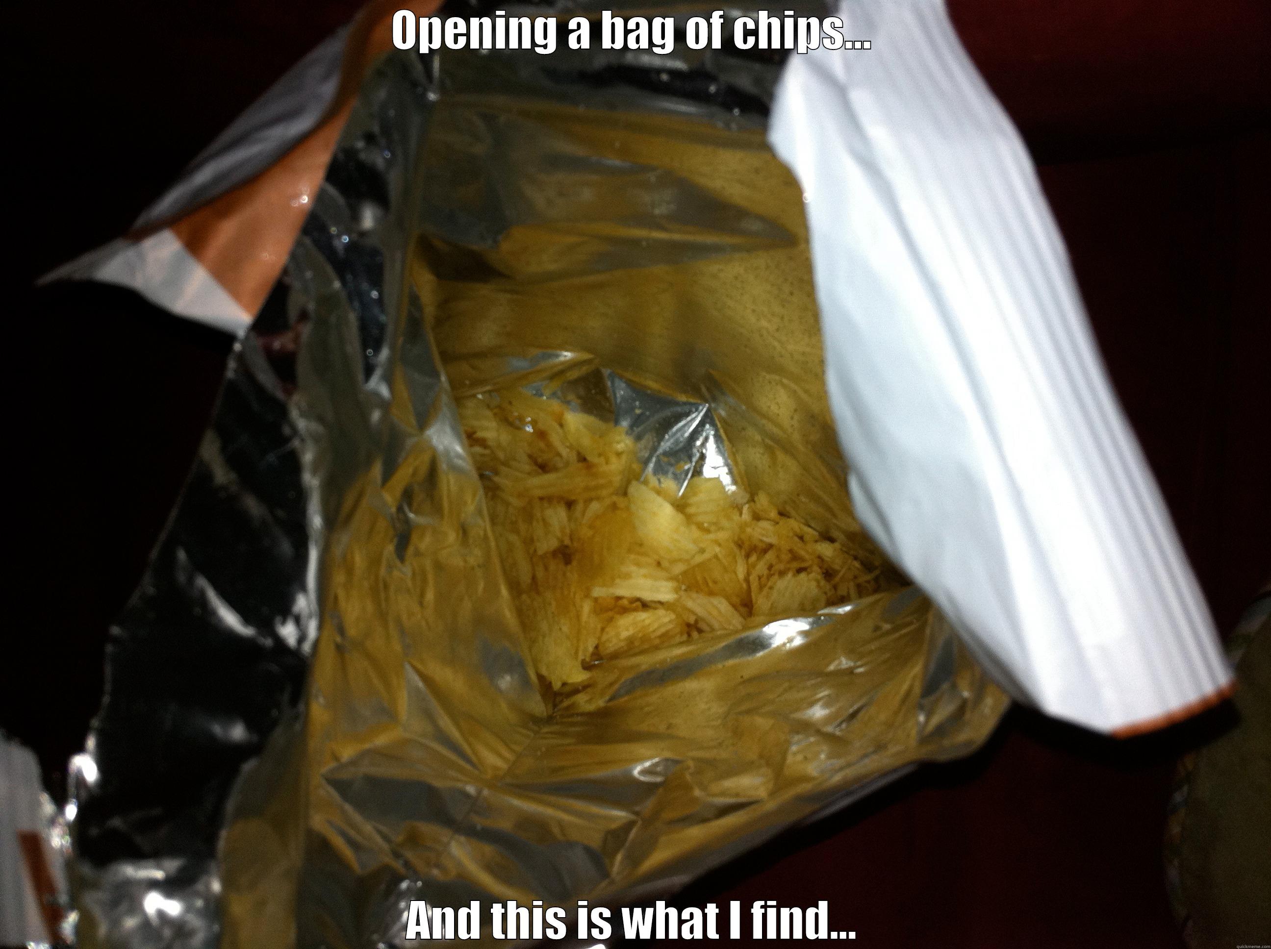 OPENING A BAG OF CHIPS... AND THIS IS WHAT I FIND... Misc