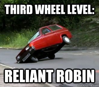 Third Wheel Level: Reliant Robin - Third Wheel Level: Reliant Robin  Reliant Robin