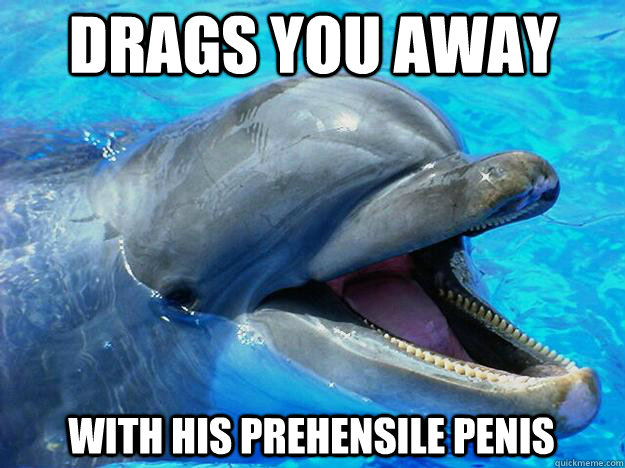 Drags you away with his prehensile penis - Drags you away with his prehensile penis  Dolphin days