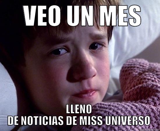      VEO UN MES     LLENO DE NOTICIAS DE MISS UNIVERSO Misc