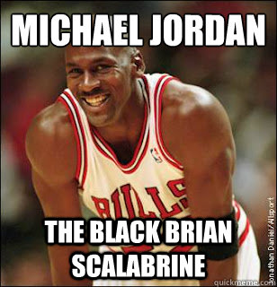 MICHAEL JORDAN THE BLACK BRIAN SCALABRINE  