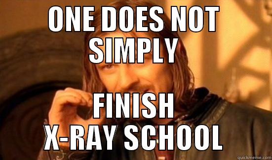 ONE DOES NOT SIMPLY FINISH X-RAY SCHOOL Boromir