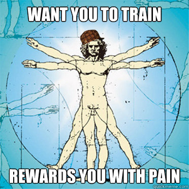 Want you to train Rewards you with pain - Want you to train Rewards you with pain  Scumbag body