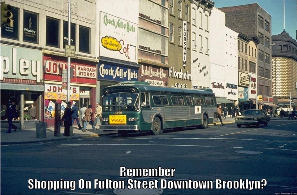 REMEMBER SHOPPING ON FULTON STREET DOWNTOWN BROOKLYN? Misc
